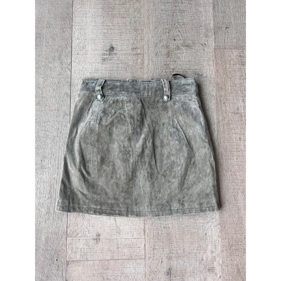 BLANKNYC BARE IT ALL khaki suede SKIRT SIZE 26 - Picture 6 of 8